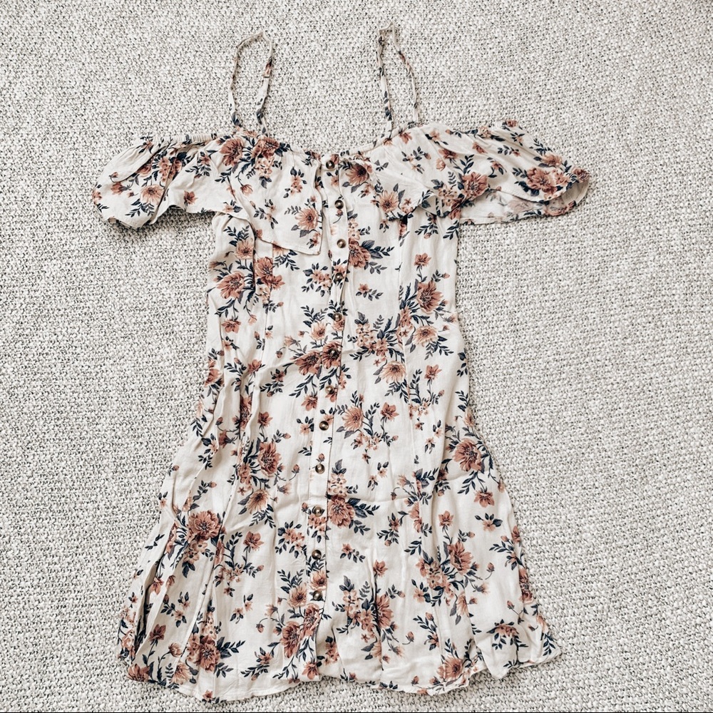 American Eagle Off-the-shoulder Floral Dress